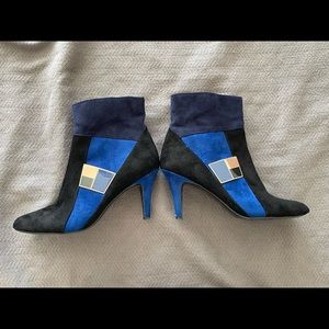 Multicolored Felt Impo Booties